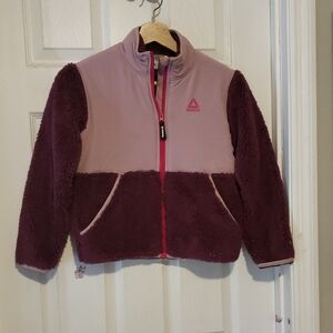 Reebok Kids' Pink and Purple Fleece Jacket